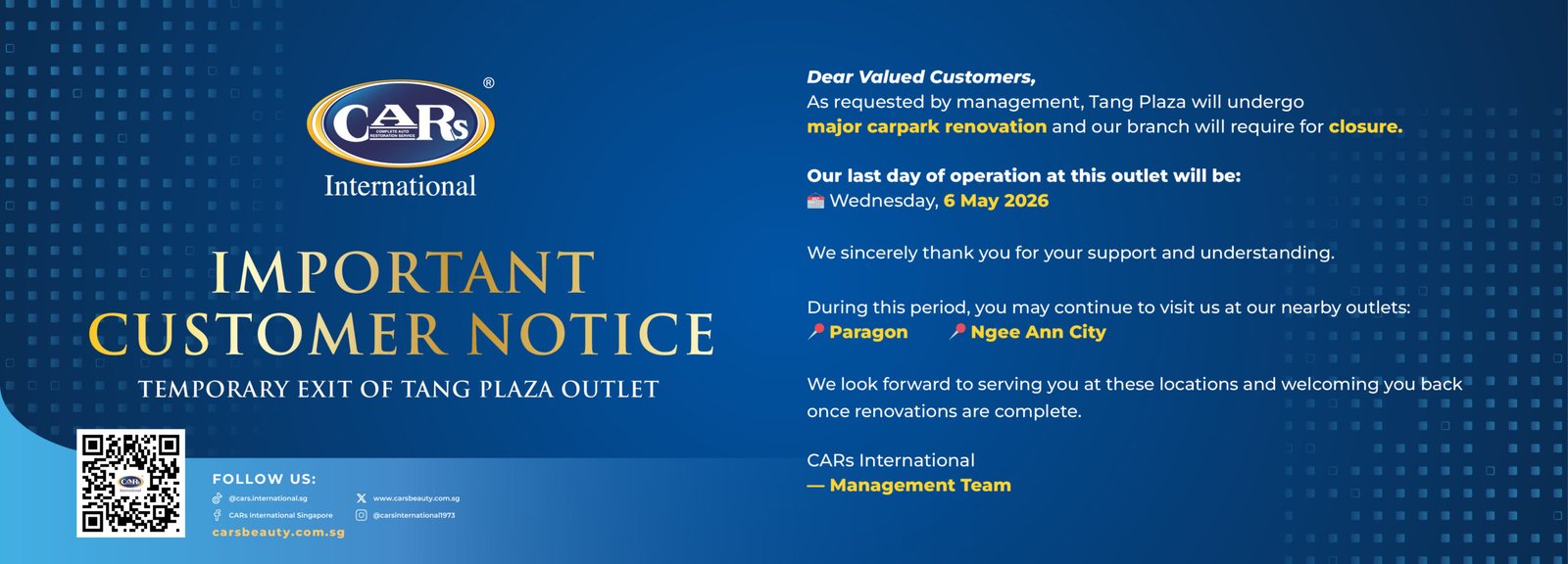 CARs - Temp Closure 6 May 2026_Tang_Web